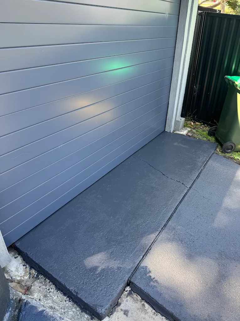 Before and after pressure washing — Courtyard · Baulkham Hills