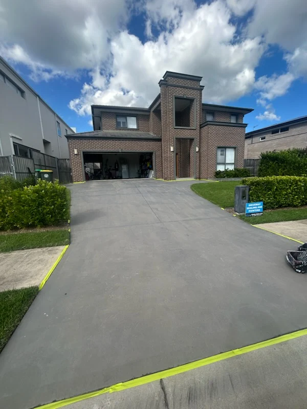 Before and after pressure washing — Driveway · Ryde